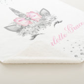 Personalisiertes Unicorn Baby Sherpadecke (3/4)