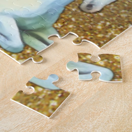 Personalisiertes Unicorn Gold-Kindergeschenk Puzzle (Seite)