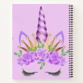 Personalisiertes Unicorn-Kinderbuch Notizblock (Rückseite)