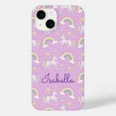 Personalisiertes Unicorn Rainbow Sparkle iPhone Ca Case-Mate iPhone Hülle (Rückseite)