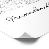 Personalisiertes Universitätsposter von Massachuse Poster (Ecke)