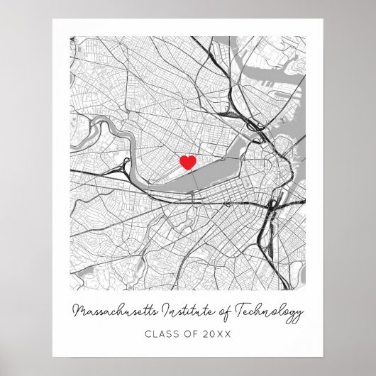 Personalisiertes Universitätsposter von Massachuse Poster (Vorne)
