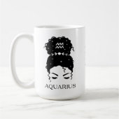 Personalisiertes unordentliches Knoblauchzeichen A Kaffeetasse (Links)