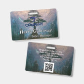 Personalisiertes Unternehmen Ausweis (Vorder- & Rückseite)