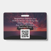 Personalisiertes Unternehmen Ausweis (Rückseite)