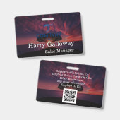 Personalisiertes Unternehmen Ausweis (Vorder- & Rückseite)