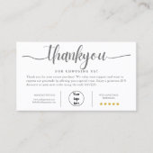 Personalisiertes Unternehmen dank Karte (Vorderseite)