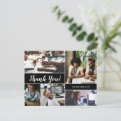 Personalisiertes Unternehmen Foto Collage Vielen D Postkarte (Stehend Vorderseite)