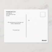 Personalisiertes Unternehmen Foto Collage Vielen D Postkarte (Rückseite)