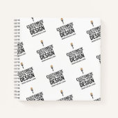 Personalisiertes Unternehmen - Minimalistisch Notizblock (Vorderseite)