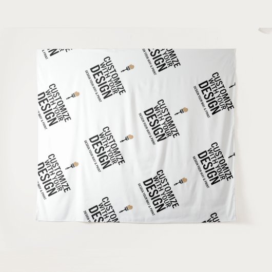 Personalisiertes Unternehmen - Minimalistisch Wandteppich (Vorderseite (Horizontal))