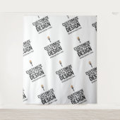 Personalisiertes Unternehmen - Minimalistisch Wandteppich (Vorderseite)