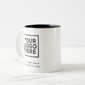 Personalisiertes Unternehmen Zweifarbige Tasse (Vorderseite Links)