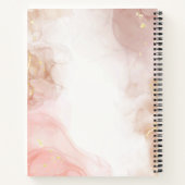 Personalisiertes Unterricht in Rosa und Gold  Notizblock (Rückseite)