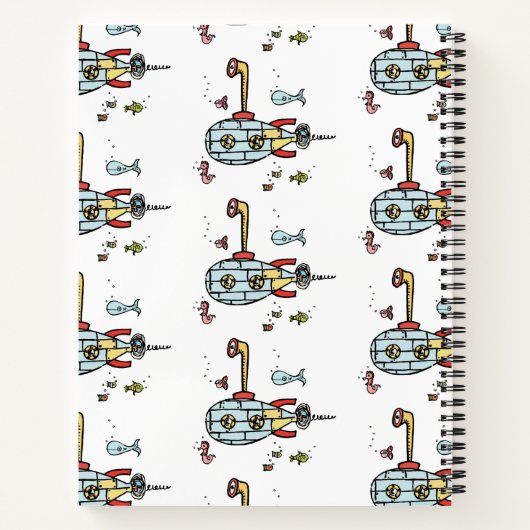 Personalisiertes Unterseeboot Notizblock (Rückseite)