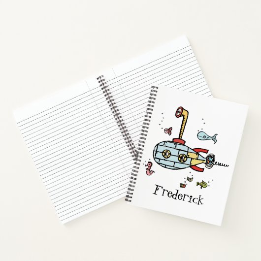 Personalisiertes Unterseeboot Notizblock (Innenseite)