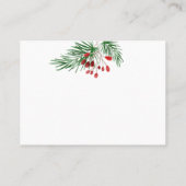 Personalisiertes Urlaubsgeschäft Visitenkarte (Rückseite)