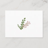 Personalisiertes Urlaubsgeschäft Visitenkarte (Rückseite)