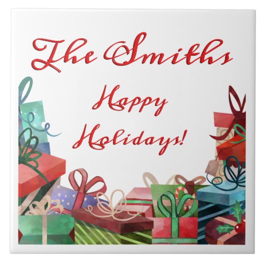 Personalisiertes Urlaubspaket Fliese (Vorderseite)