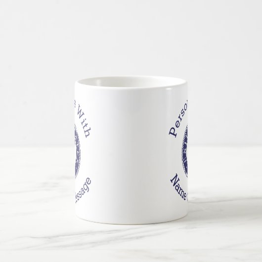 Personalisiertes US-Marine-Emblem Kaffeetasse (Mittel)