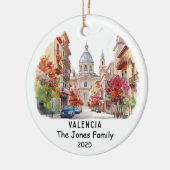 Personalisiertes Valencia-Ornament, Spanien Keramik Ornament (Links)