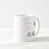 Personalisiertes Valentinangebot - Cartoon für Bie Kaffeetasse (VorderseiteRechts)