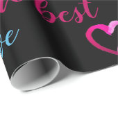 Personalisiertes VALENTINE - TEXT zur Liebe Geschenkpapier (Rolleneckpunkt)