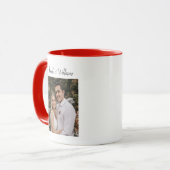 Personalisiertes Valentiner Tagesherz gemusterte T Tasse (Vorderseite Links)