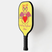 personalisiertes Valentinspaar Pickleball Schläger (Links)