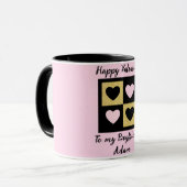 personalisiertes Valentinspaar Tasse (Vorderseite Links)