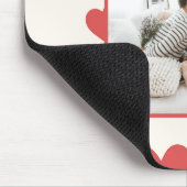 Personalisiertes Valentinstag-Foto-Herz-Mauspad Mousepad (Ecke)