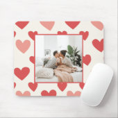 Personalisiertes Valentinstag-Foto-Herz-Mauspad Mousepad (Mit Mouse)
