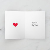 Personalisiertes Valentinstag-Foto Karte (Innenseite)