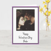 Personalisiertes Valentinstag-Foto Karte (Gelbe Blume)