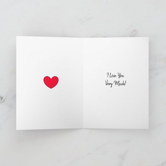 Personalisiertes Valentinstag-Foto Karte (Innenseite)