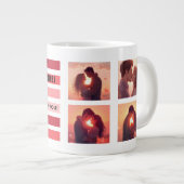 Personalisiertes Valentinstag-Geschenk Jumbo-Tasse (Vorderseite Rechts)