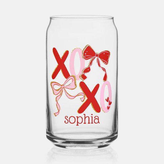 personalisiertes Valentinstag-Geschenk - Valentins Dosenglas (Vorderseite)