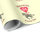 Personalisiertes Valentinstag Geschenkpapier (Rolleneckpunkt)