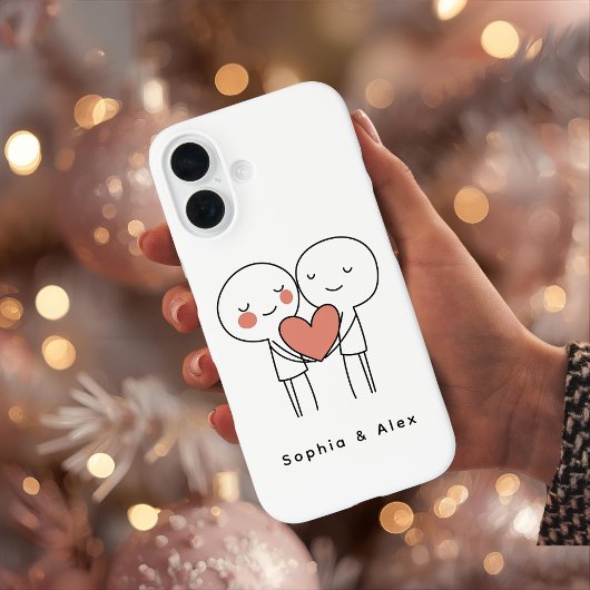 Personalisiertes Valentinstag-Paar-Matching Case-Mate iPhone Hülle