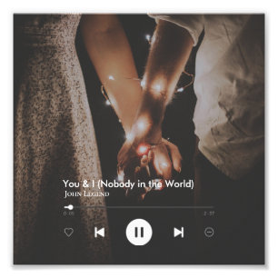 Personalisiertes Valentinstag Song Couple Foto