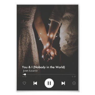 Personalisiertes Valentinstag Song Couple Foto