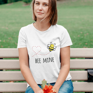 Personalisiertes Valentinziffer - Bienenstock-Cart T-Shirt