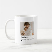 Personalisiertes Vater-Foto | Benutzerdefiniertes  Kaffeetasse (Links)