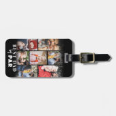 Personalisiertes Vater-Foto-Golf Gepäckanhänger (Vorderseite horizontal)