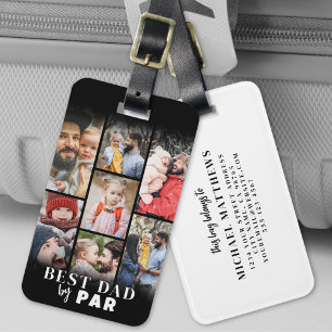 Personalisiertes Vater-Foto-Golf Gepäckanhänger