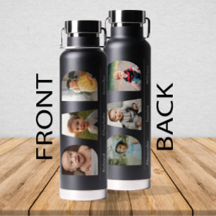 Personalisiertes VATER Foto mit Kinderbildern und  Trinkflasche