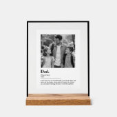Personalisiertes Vater-Geschenk-Wörterbuch-Definit Acrylschild (Vorderseite)