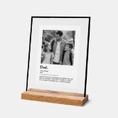 Personalisiertes Vater-Geschenk-Wörterbuch-Definit Acrylschild (Winkel)