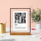 Personalisiertes Vater-Geschenk-Wörterbuch-Definit Acrylschild (Hochzeit)