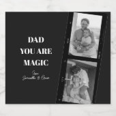 Personalisiertes "Vater Sie sind Magie" Zwei Väter Bierflaschenetikett (Einzelnes Label)